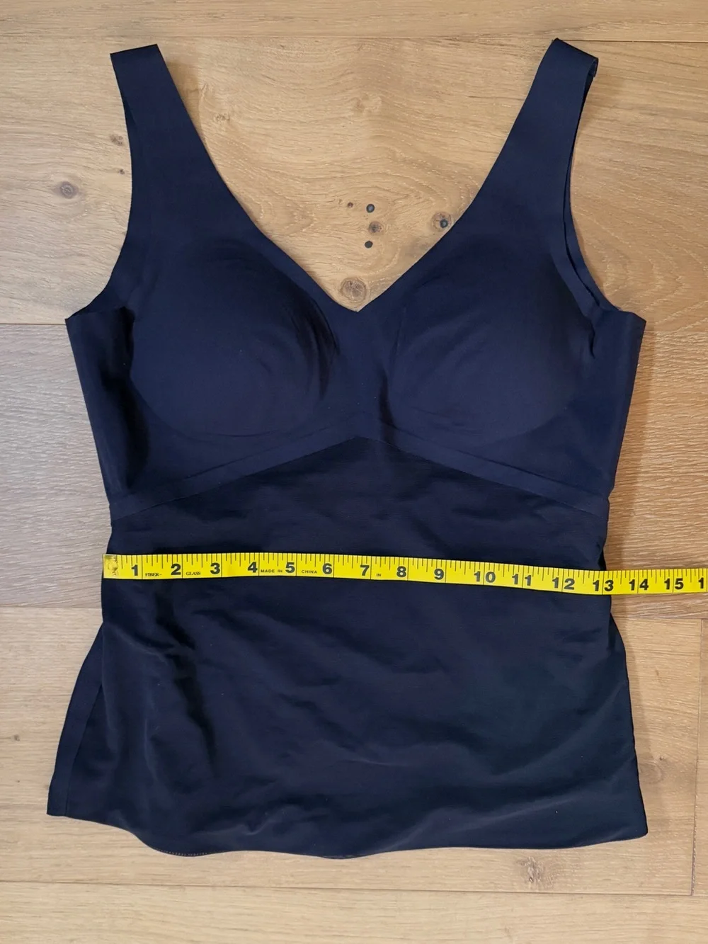 NWOT Honeylove LiftWear Smoothing Tank Built-In Bra Shapewear Black Snatched M